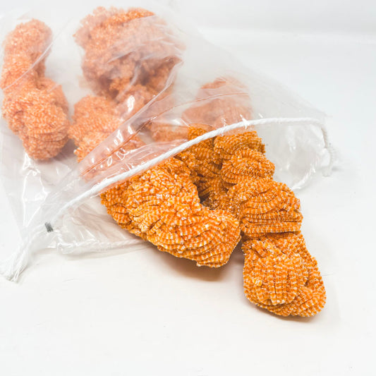 Fly Tying Chenille: Orange Stripe Bundle