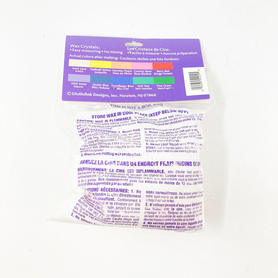 Distkefink Designs Candle Magic Wax Crystals - Frosty Clear