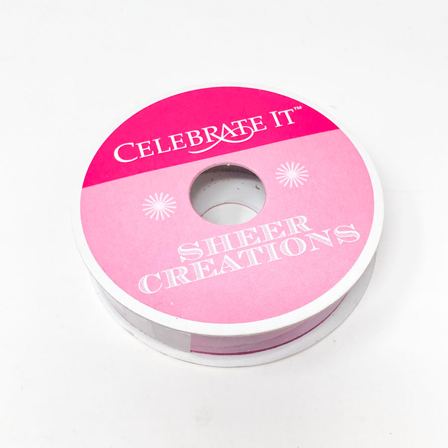 Celebrate it - Sheer Creations Ribbon - Dark Red Sparkle