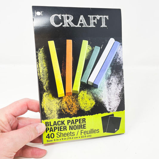Craft Black Paper Pad - 6" x 9"