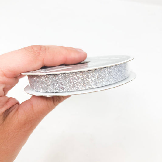 Celebrate It - Silver Glitter Ribbon