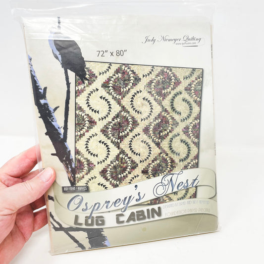 Osprey’s Nest Log Cabin Quilt Pattern and Paper Piecing by Judy Niemeyer