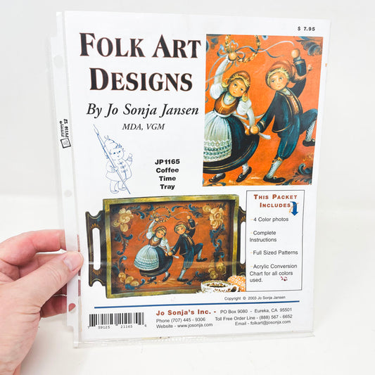 Coffee Time Folk Art Painting Packet by Jo Sonja Jansen