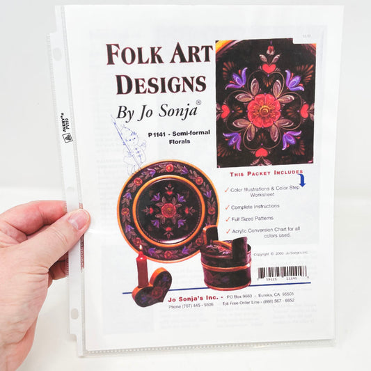 Semi-Formal Florals Folk Art Painting Packet by Jo Sonja Jansen