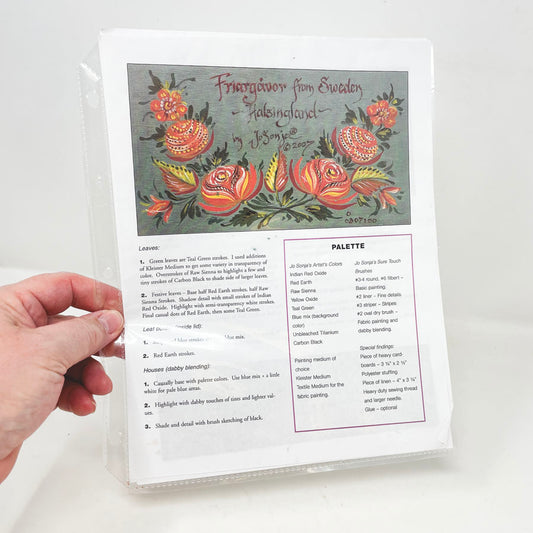 Floral Friargovar Folk Art Painting Packet by Jo Sonja Jansen