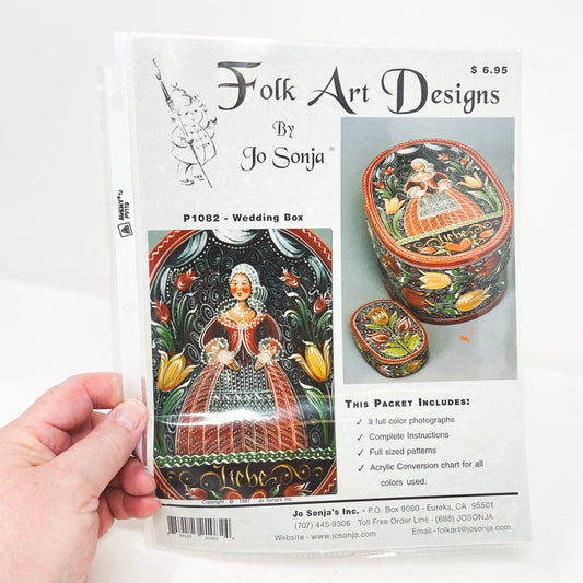 Wedding Box Folk Art Painting Packet by Jo Sonja Jansen