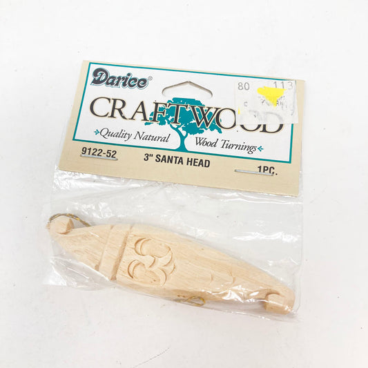 Darice Craftwood 3" Santa Head