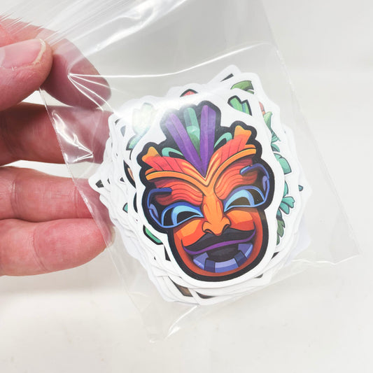 Small Bundle of Tribal Mask Stickers