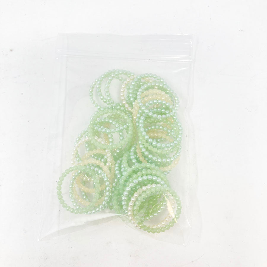 Plastic Pearl Rings