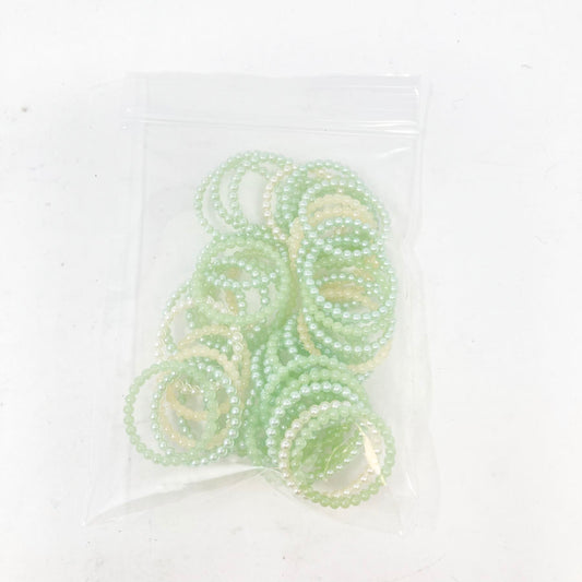 Plastic Pearl Rings