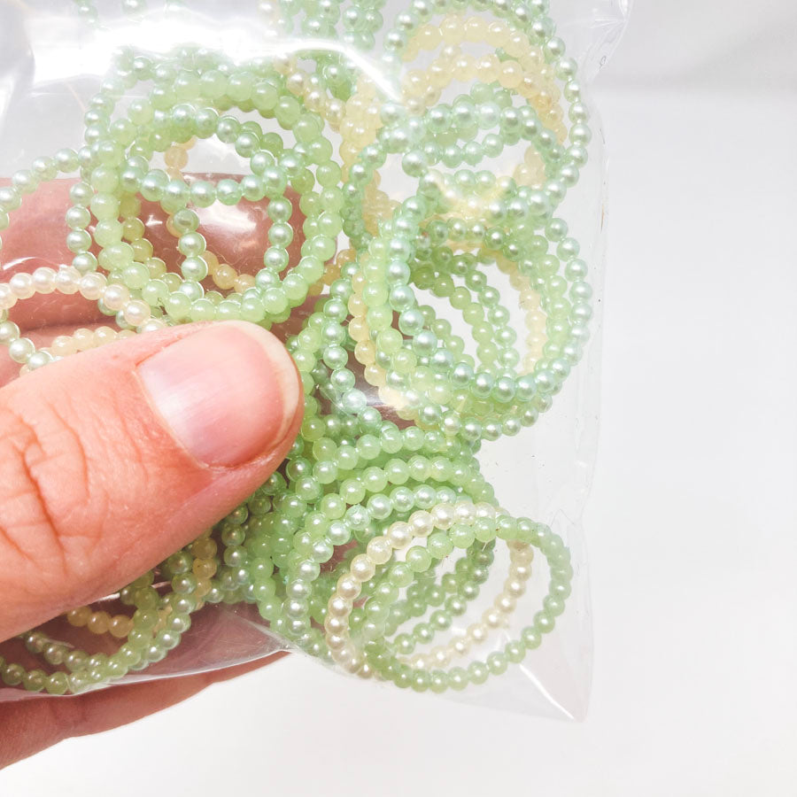 Plastic Pearl Rings