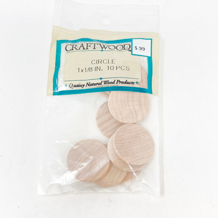 Darice Craftwood 1"x1-1/8" Circles
