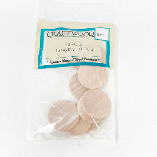 Darice Craftwood 1"x1-1/8" Circles