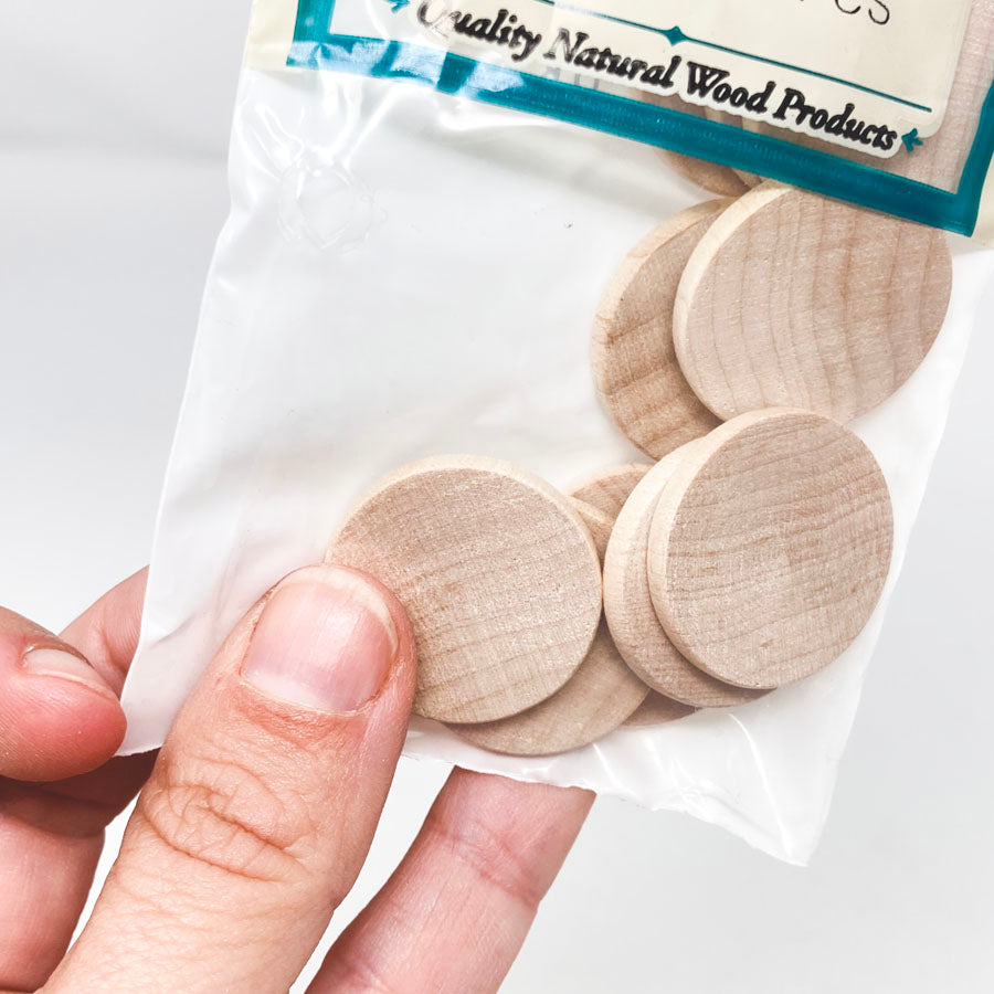 Darice Craftwood 1"x1-1/8" Circles