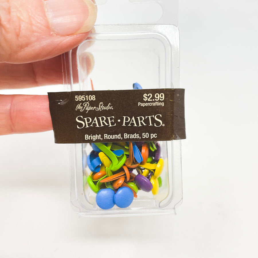 The Paper Studio Spare Parts Bright Round Brads