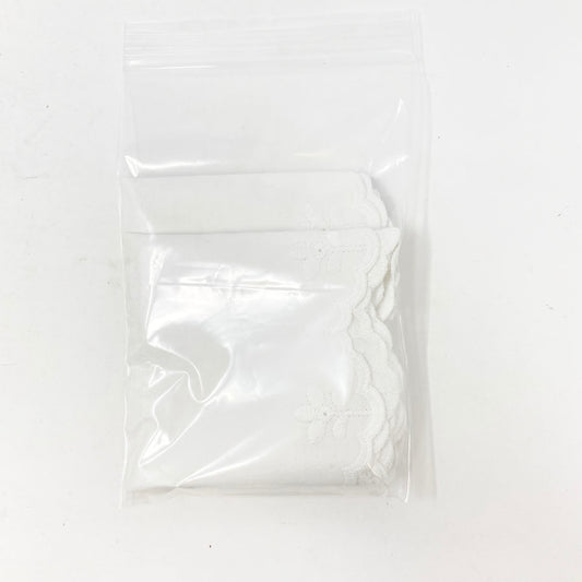 White Flower Embroidery Trim Edge