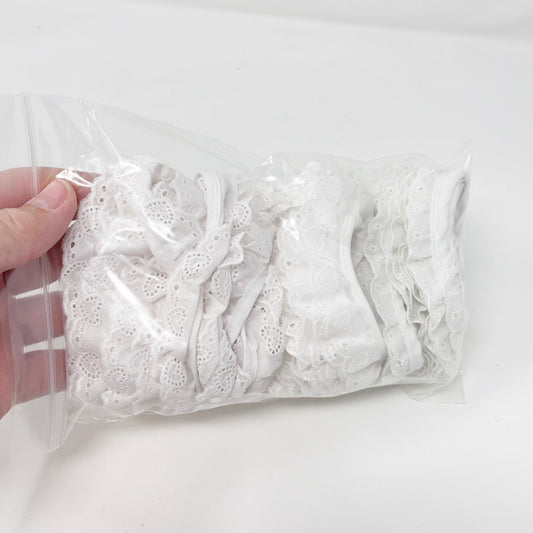 White Lace Decorative Trim Bundle