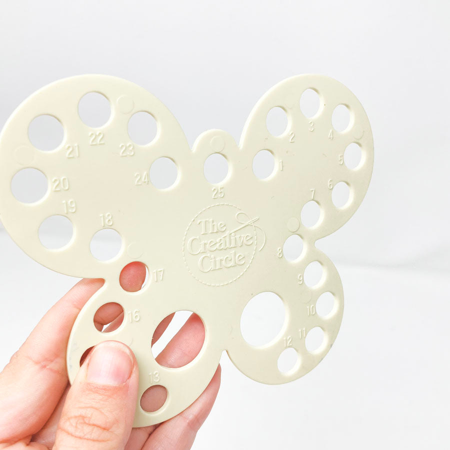 The Creative Circle Butterfly Needle Gauge