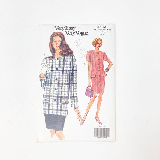 1992 Outfit (6-10)by Very Easy Very Vogue 8413 Sewing Pattern