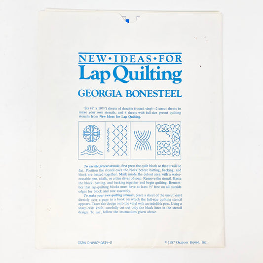 New Ideas for Lap Quilting by Georgia Bonesteel Quilting Templates