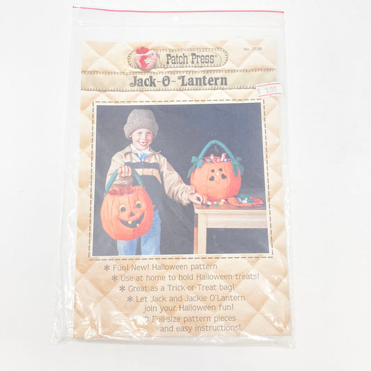 Jack-O-Lantern Sewing Pattern by Patch Press