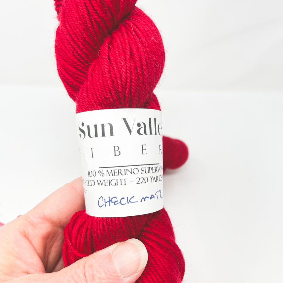 Merino Superwash Yarn - Checkmate by Sun Valley Fibers (1)