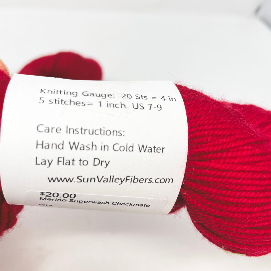 Merino Superwash Yarn - Checkmate by Sun Valley Fibers (1)