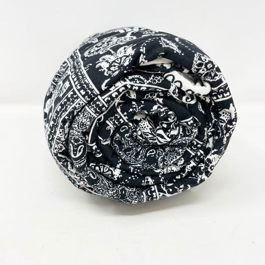 5 yd. Black & White Jersey Fabric