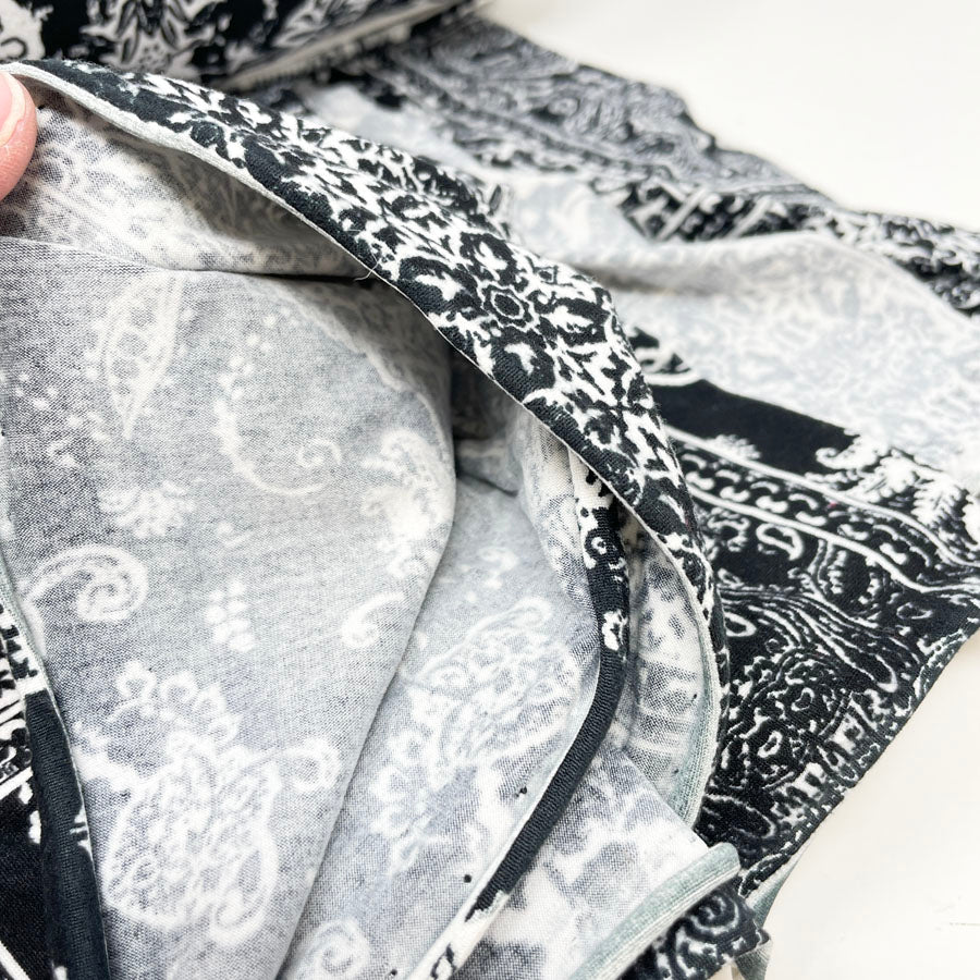 5 yd. Black & White Jersey Fabric