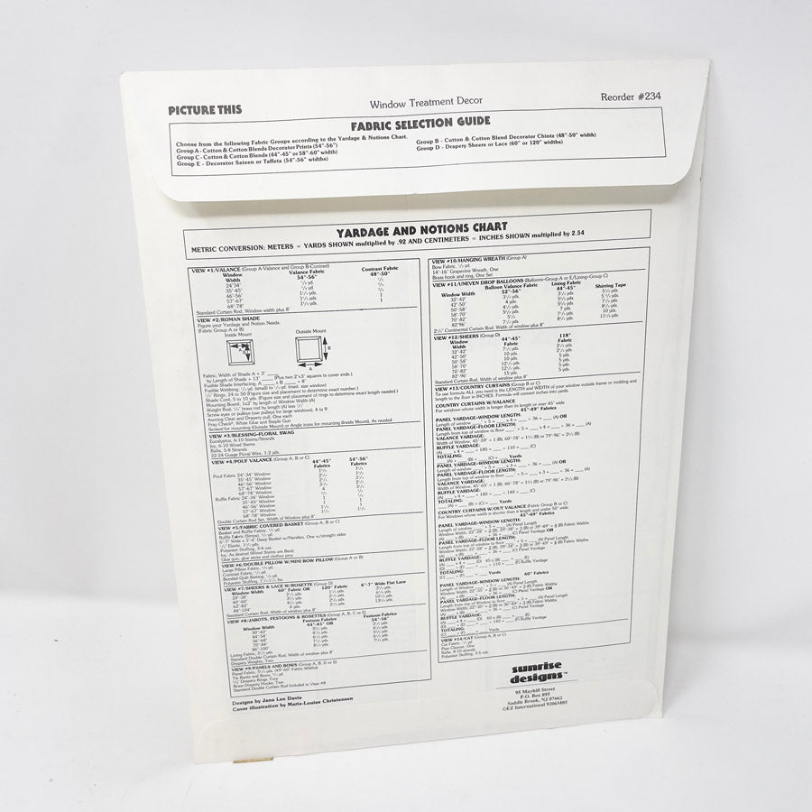 Picture This Sewing Pattern by Sunrise Designs