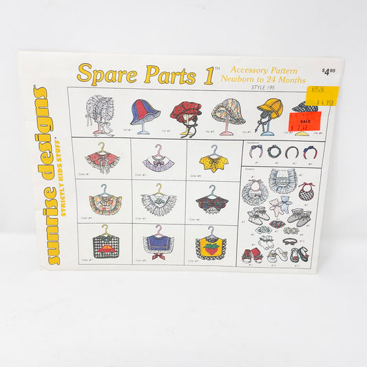 Spare Parts 1 (Accessories, Newborn-24 Months) Sewing Pattern by Sunrise Designs