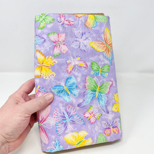 5.5 yds. x 44" Purple Butterfly Fabric