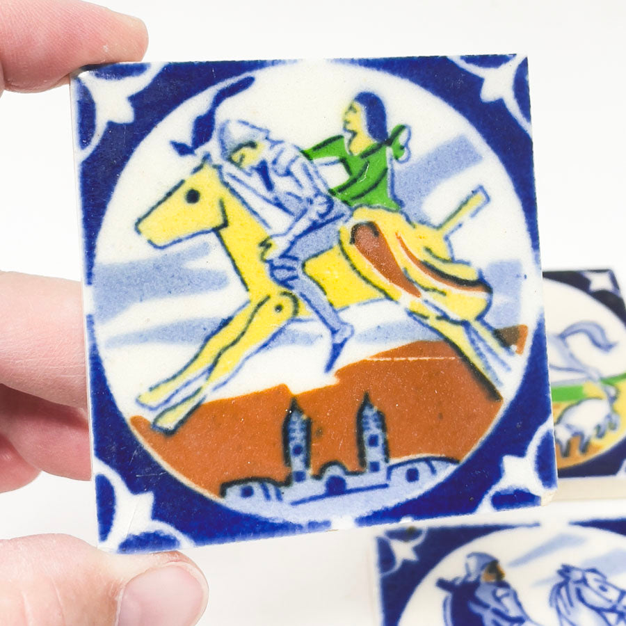 Vintage Don Quixote Mexican Ceramic Tiles - Pick a Design