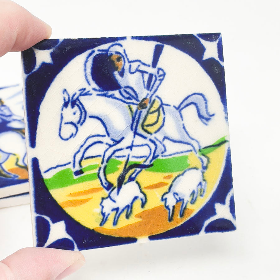 Vintage Don Quixote Mexican Ceramic Tiles - Pick a Design
