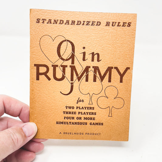 Vintage Gin Rummy Standardized Rules Book