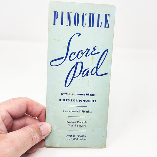 Vintage Pinochle Score Pad
