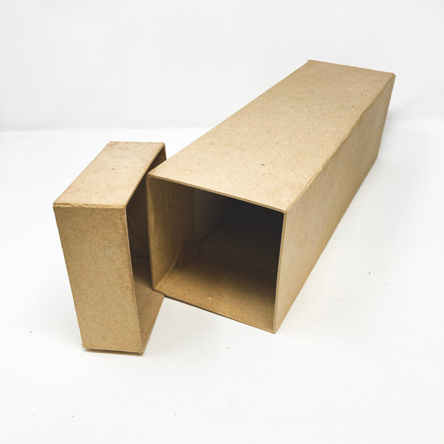 Tall Paper Mâché Box with Lid