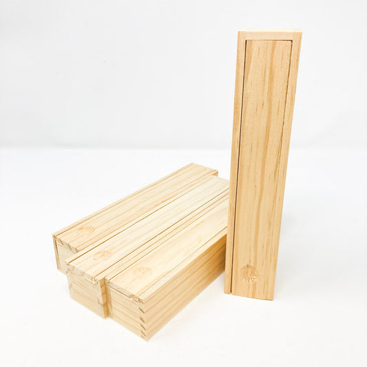 Narrow Wood Slide Top Box (1)