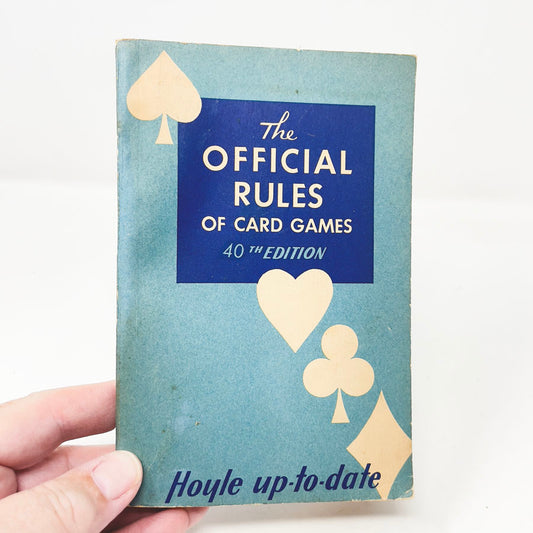 Vintage The Official Rules of Card Games - 40th Edition Book (1941)