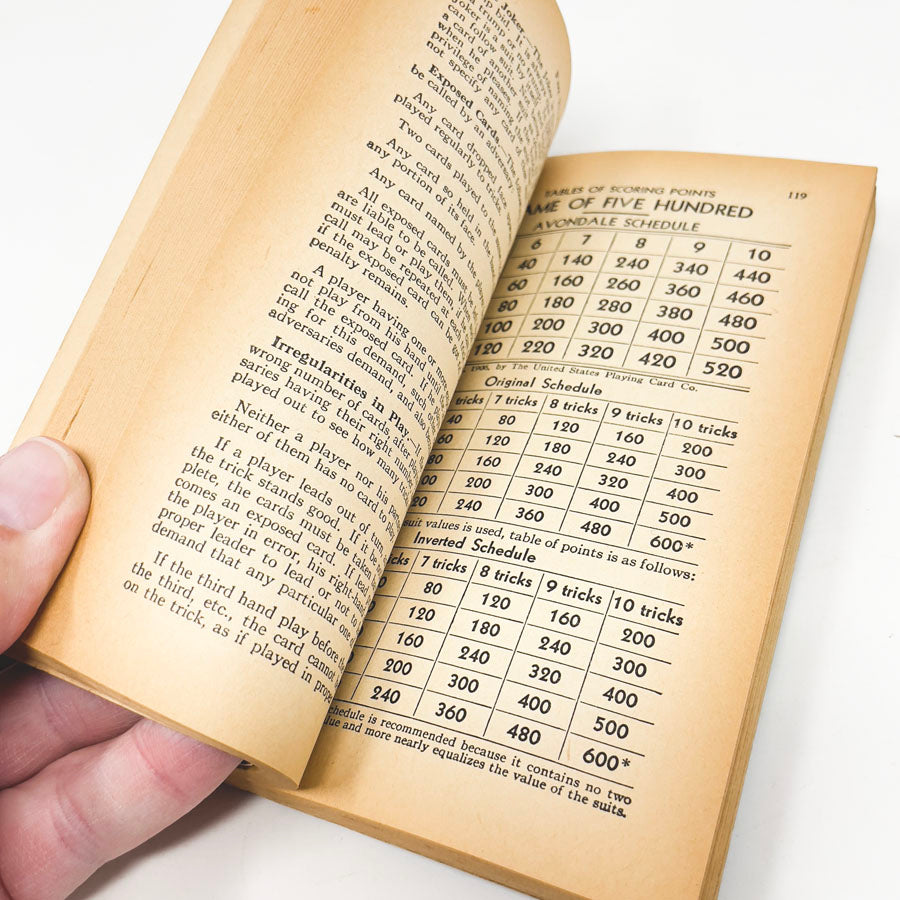 Vintage The Official Rules of Card Games - 40th Edition Book (1941)