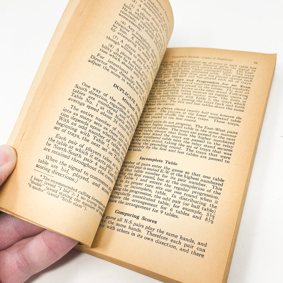 Vintage The Official Rules of Card Games - 40th Edition Book (1941)