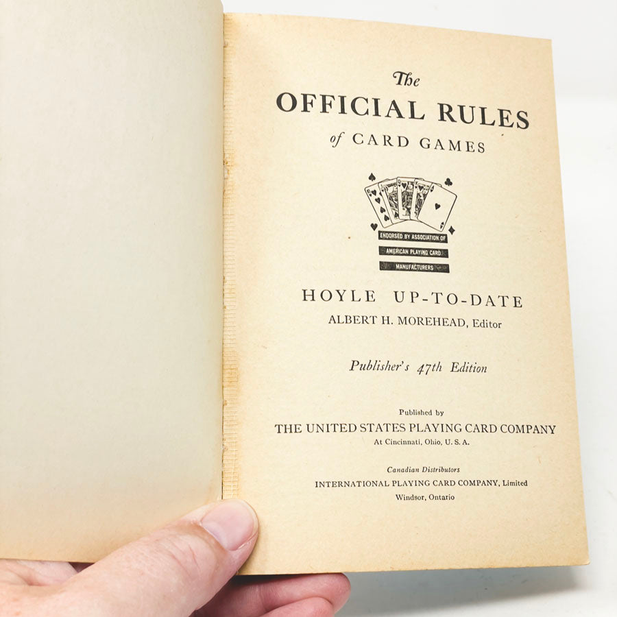 Vintage The Official Rules of Card Games - 47th Edition Book (1950)