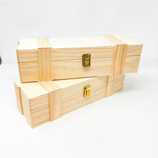 Wood Chest with Latch (14"x4") (1)