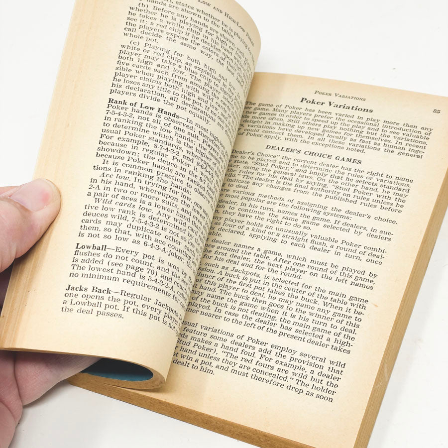 Vintage The Official Rules of Card Games - 47th Edition Book (1950)
