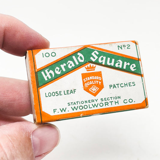 Vintage Herald Square Loose Leaf Patches (Reinforcements)