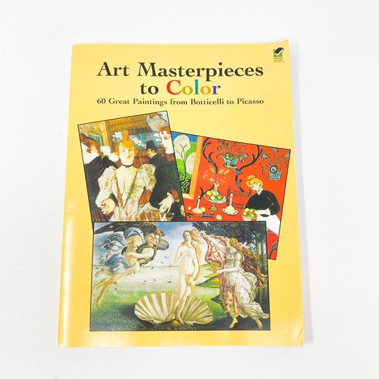 Art Masterpieces to Color- Dover Publications, Inc.
