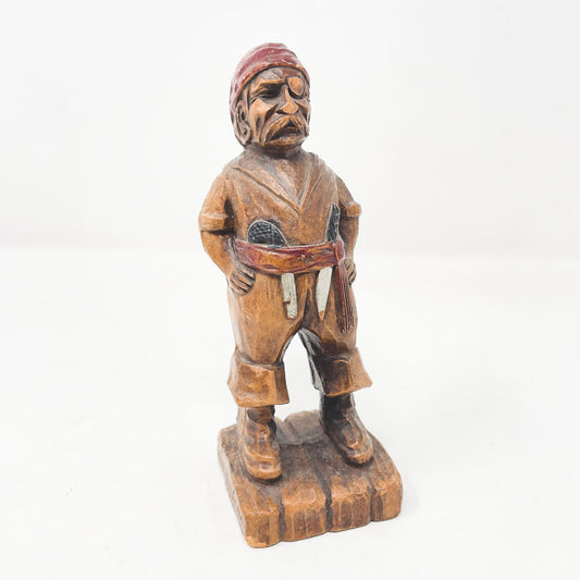 Vintage Syroco Wood Pirate Figurine - No Label