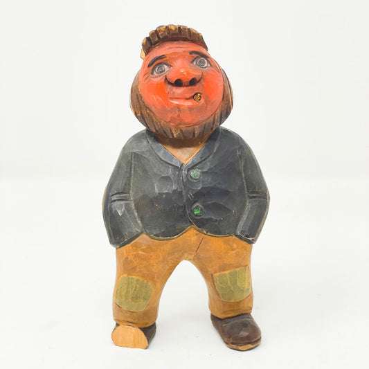 Hand-Carved Wooden Folk Figures