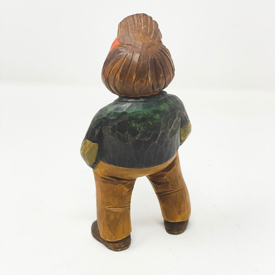 Hand-Carved Wooden Folk Figures