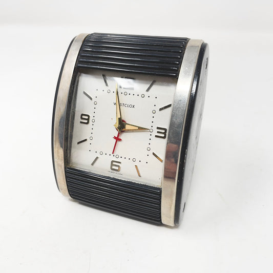 Vintage Mid-Century Westclox “TravalarM” Alarm Clock (not working)